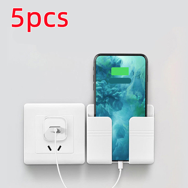mobile-phone-charging-storage-rack-punch-free-sticky-storage-box