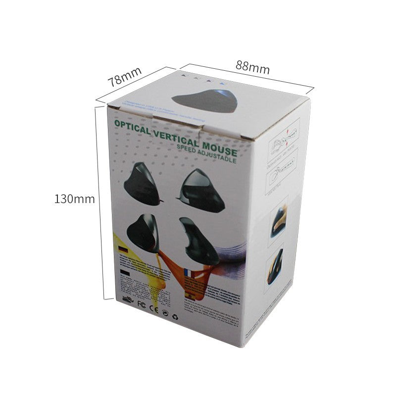 Dual-Mode Ergonomic Mouse - 2.4GHz Wireless & Wired, 1600 DPI, 6 Buttons | 1.4m Cable | Black