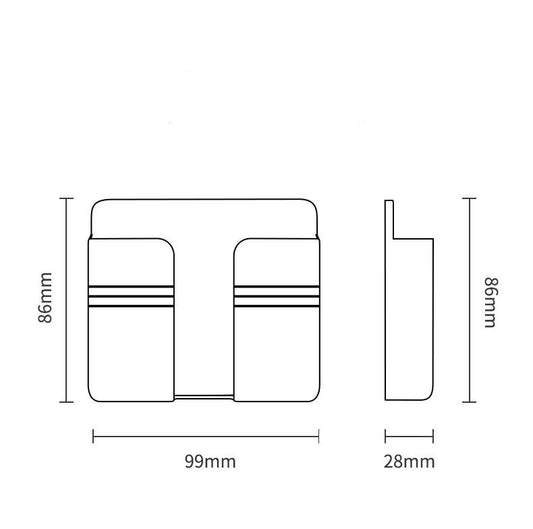 mobile-phone-charging-storage-rack-punch-free-sticky-storage-box