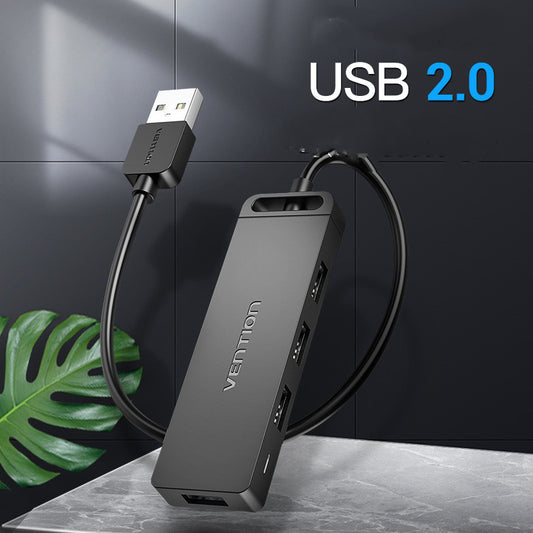4-Port USB 2.0 Hub with Micro USB Power Port - 0.5m Cable