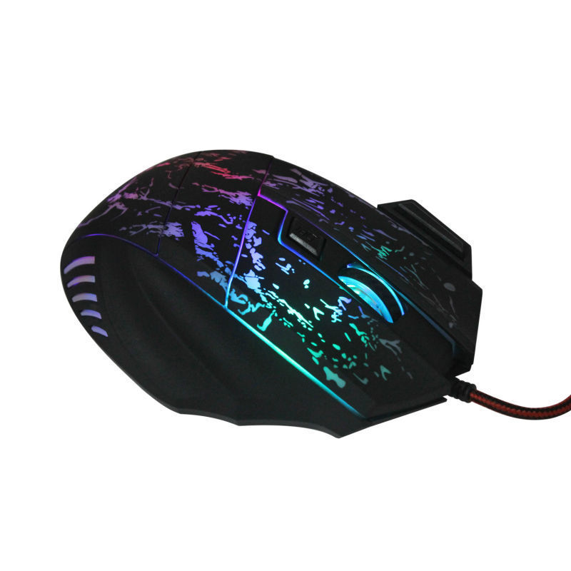 K1012B Wired Gaming Mouse - 7 Buttons, Large Form Factor, USB | Black