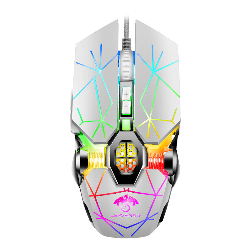 RGB Wired Gaming Mouse - 4000 DPI, 7 Buttons, 4-Way Scroll Wheel
