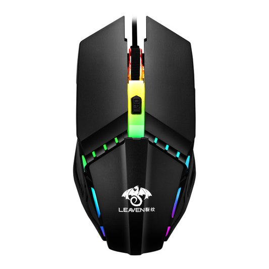 RGB Wired Gaming Mouse - 4000 DPI, 7 Buttons, 4-Way Scroll Wheel