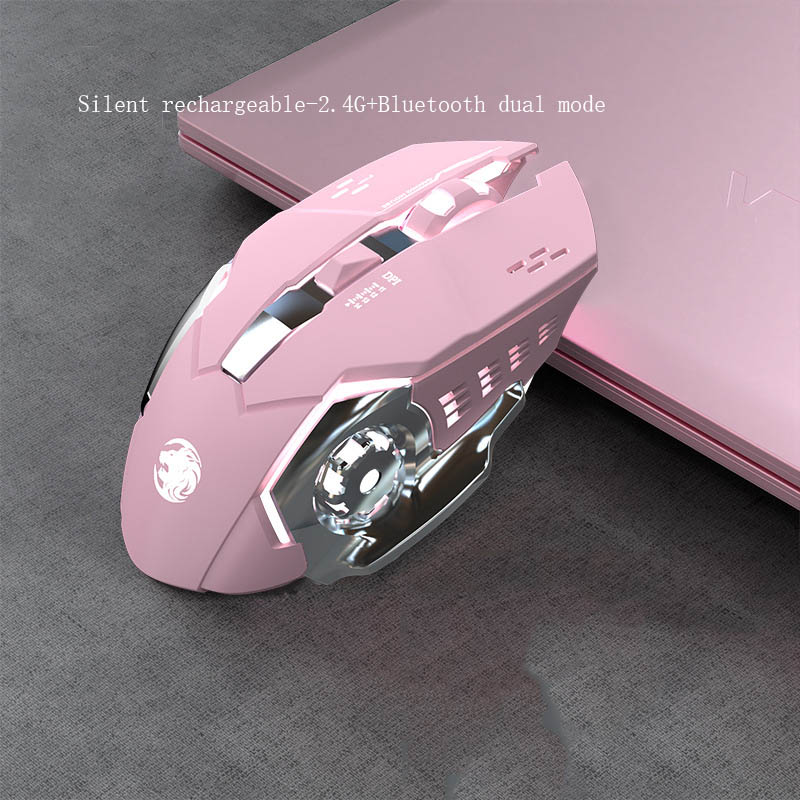 Silent Rechargeable Wireless Mouse - 1600 DPI, 7 Buttons | 2.4GHz or Dual-Mode Bluetooth | 13 Styles