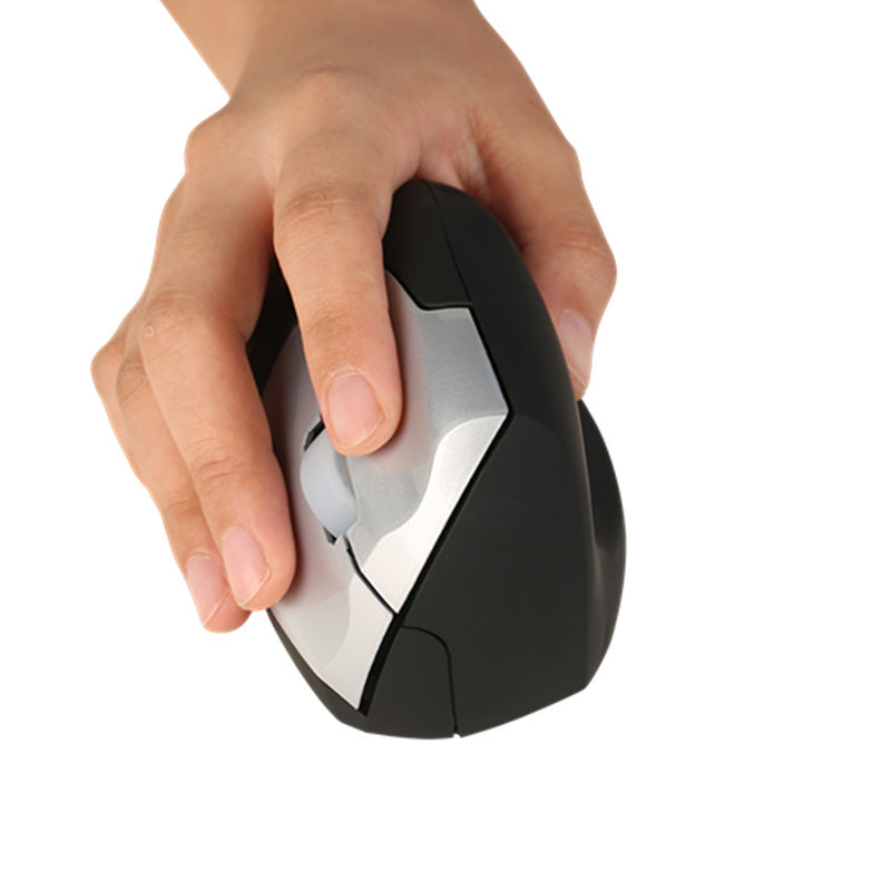 Wireless Vertical Mouse - 1200 DPI, 2.4GHz, 10m Range | Large Ergonomic Design | Black