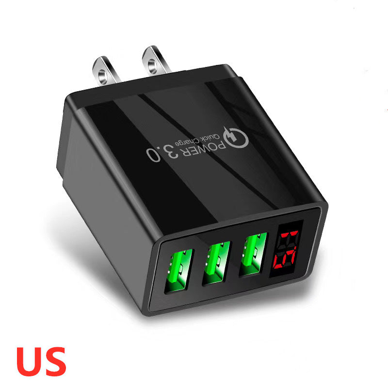 Quick Charge USB Wall Charger with LED Indicator - Universal Fast Charging
