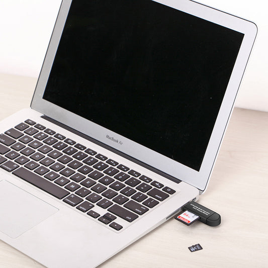 USB OTG Card Reader - SD & MicroSD for Phones, Tablets & Computers