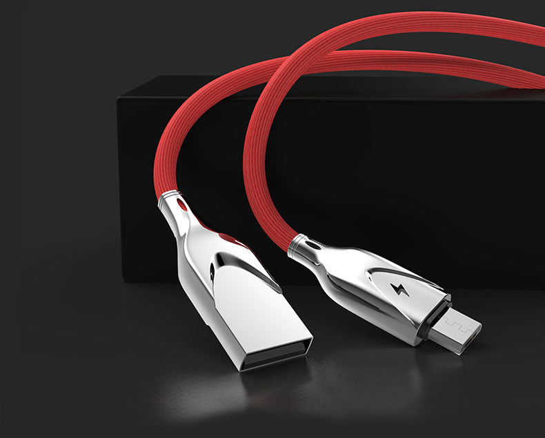 Zinc Alloy Braided Charging Cable - Micro-USB, Lightning & USB-C | 1m & 2m