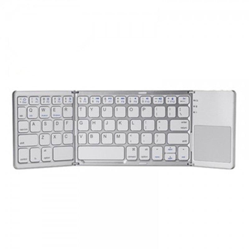 Bluetooth Folding Keyboard with Touchpad - 64 Keys, 15m Range | Single & Twin Pack