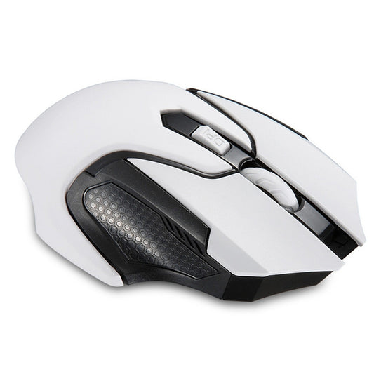 Blue & White Porcelain Wireless Mouse - 1600 DPI, Four-Way Scroll, Auto-Sleep | 2×AAA | White
