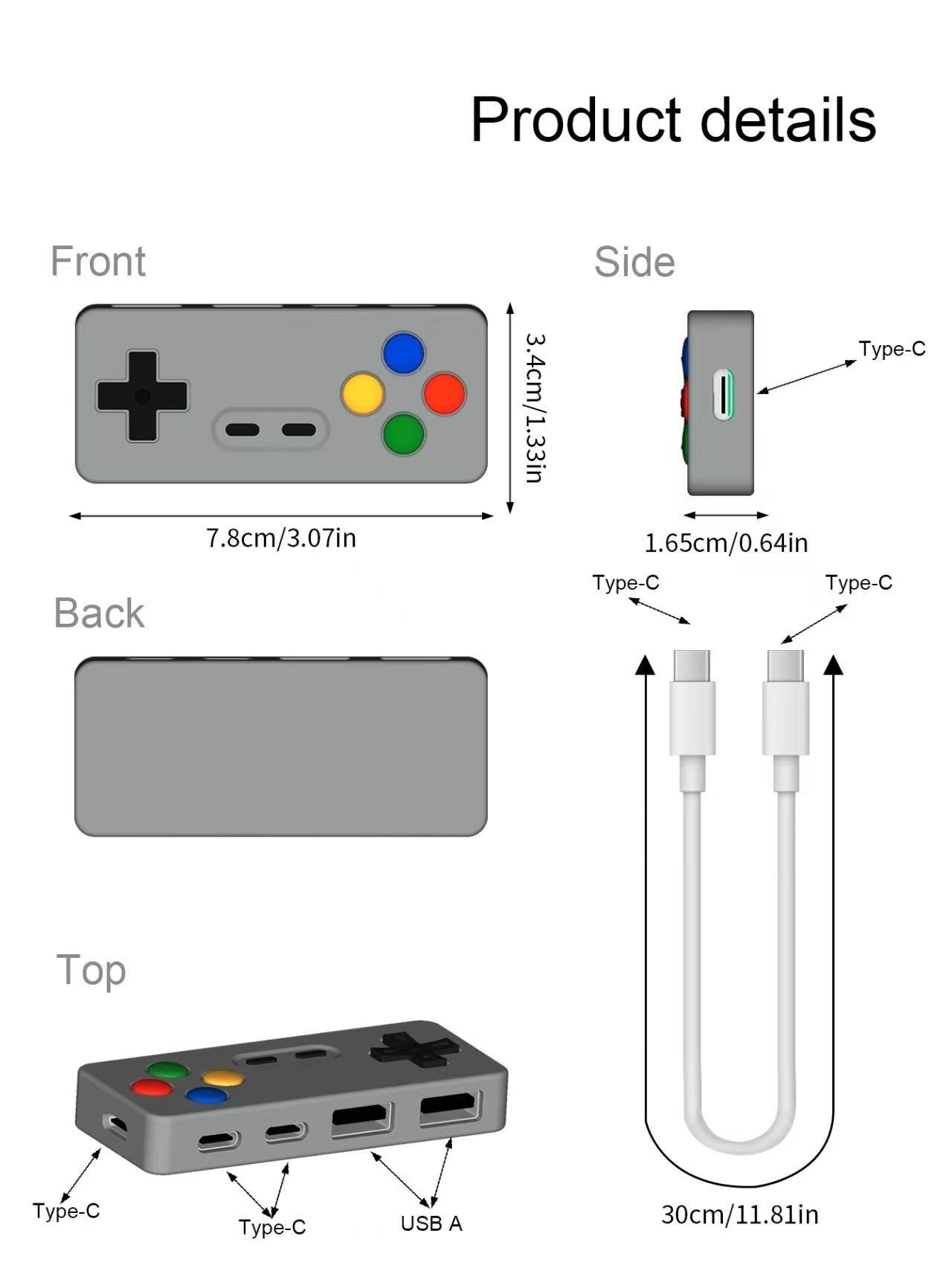 creative-personality-cartoon-game-modeling-hub-four-in-one