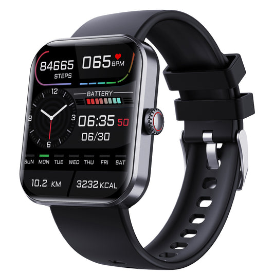F57L Sports Smart Watch – Heart Rate, Blood Pressure & IPS Display – Black / English version