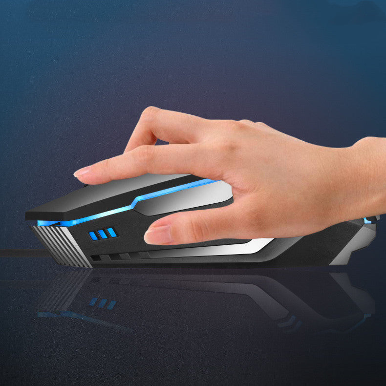 K3 Wired RGB Gaming Mouse - 1600 DPI, 4 Buttons, Four-Way Scroll, 1.5m Cable | Matte Black