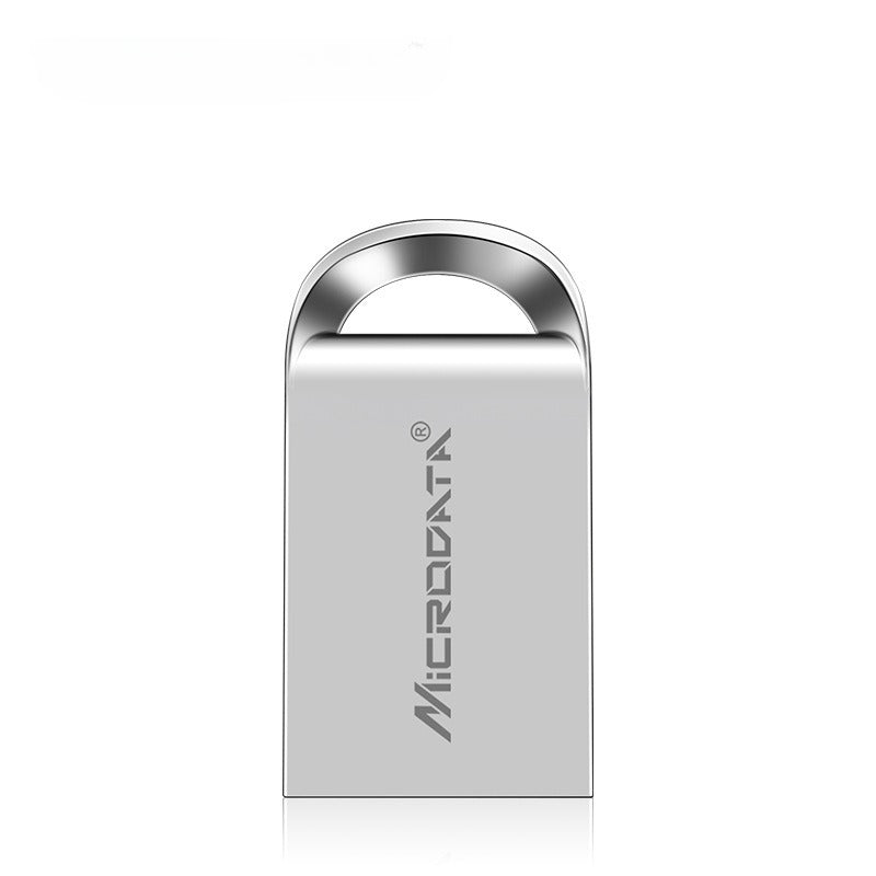 Mini Car-Shaped Metal USB Flash Drive with Necklace Chain