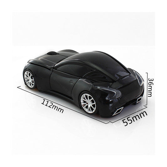 Car-Shaped Wireless Mouse - 1000 DPI, 2.4GHz, 10m Range | White, Red, Green, Blue, Black & Grey