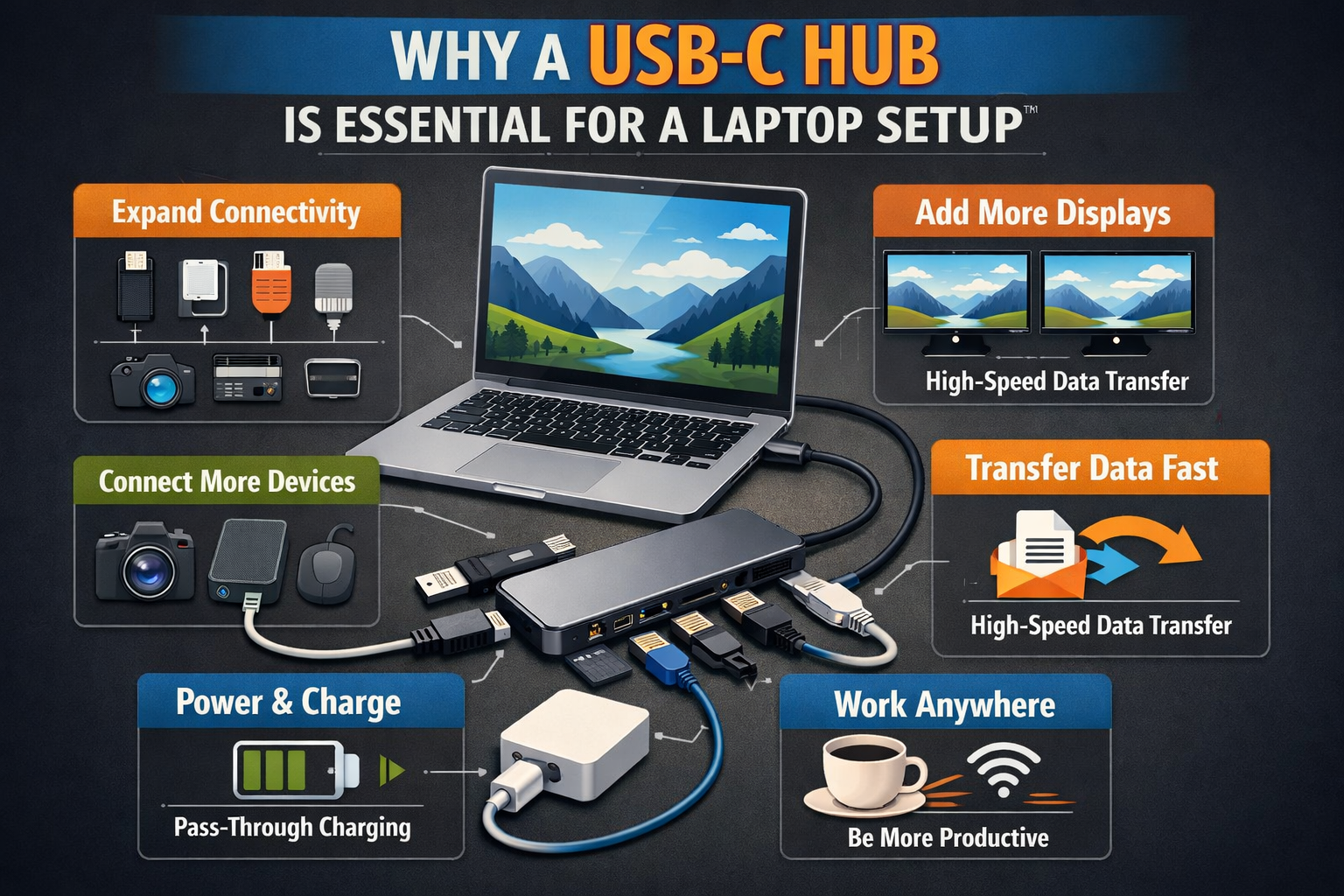 Buyer's Guide: Why a USB-C Hub Is Essential for a Laptop Setup