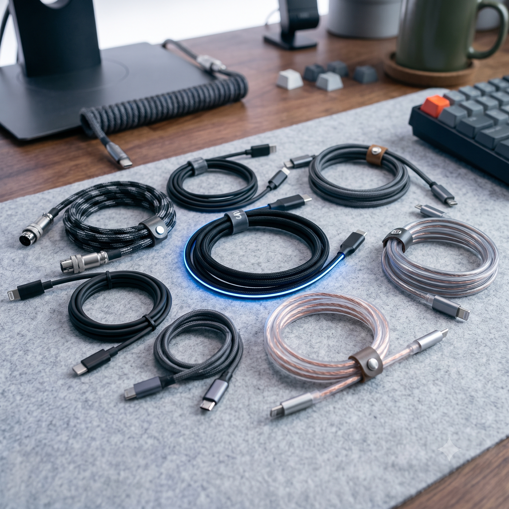 Cables and adapters including USB-C, HDMI and multi-port connectivity accessories