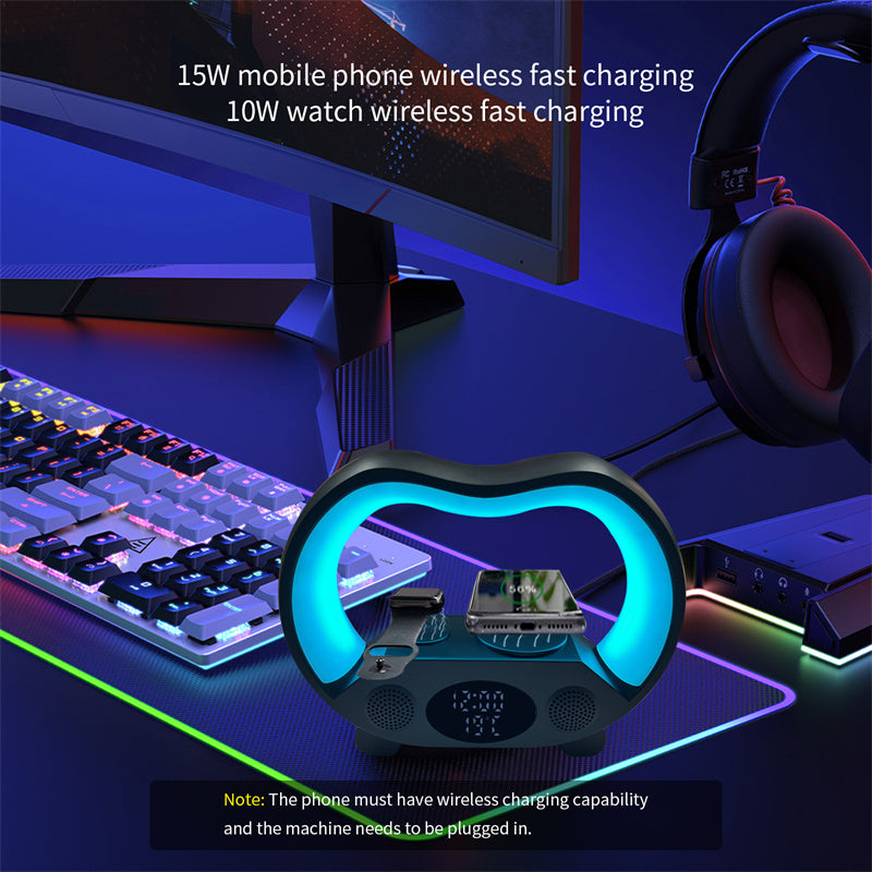 2024-new-6-in-1-smart-remote-control-bluetooth-compatible-ambience-intelligent-led-table-lamp-multi-function-wireless-charger-night-light-bluetooth-compatible-speaker