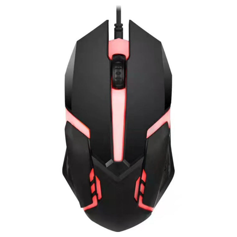X1 Wired Luminous Mouse - USB, 1.2m Cable | Black & White