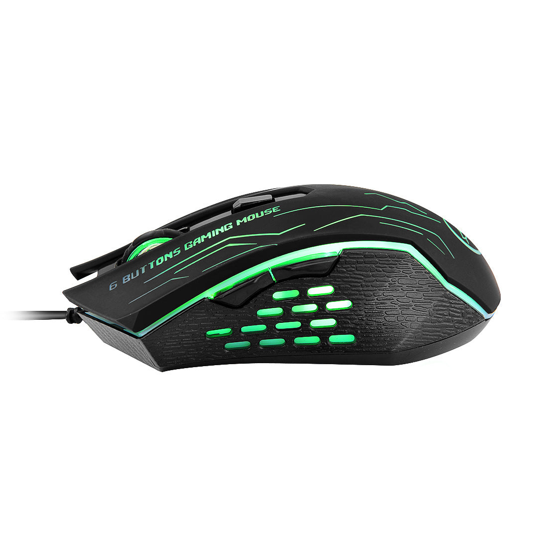 Wired RGB Gaming Mouse - 3200 DPI, 6 Buttons, 20M Switch Life, 1.5m Cable | Black