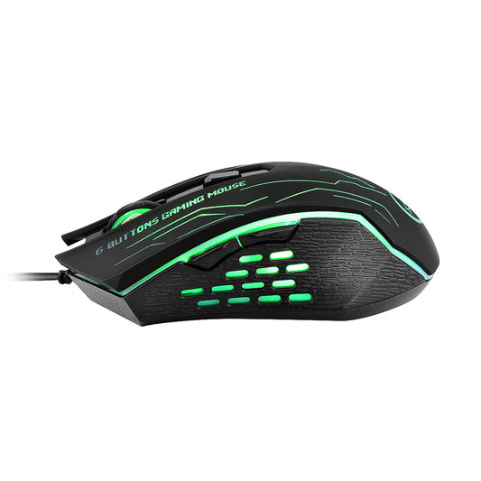 Wired RGB Gaming Mouse - 3200 DPI, 6 Buttons, 20M Switch Life, 1.5m Cable | Black