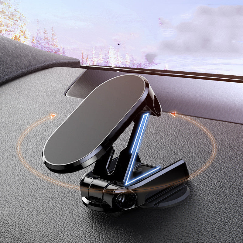rotate-metal-magnetic-car-phone-holder-foldable-universal-mobile-phone-stand-air-vent-magnet-mount-gps-support