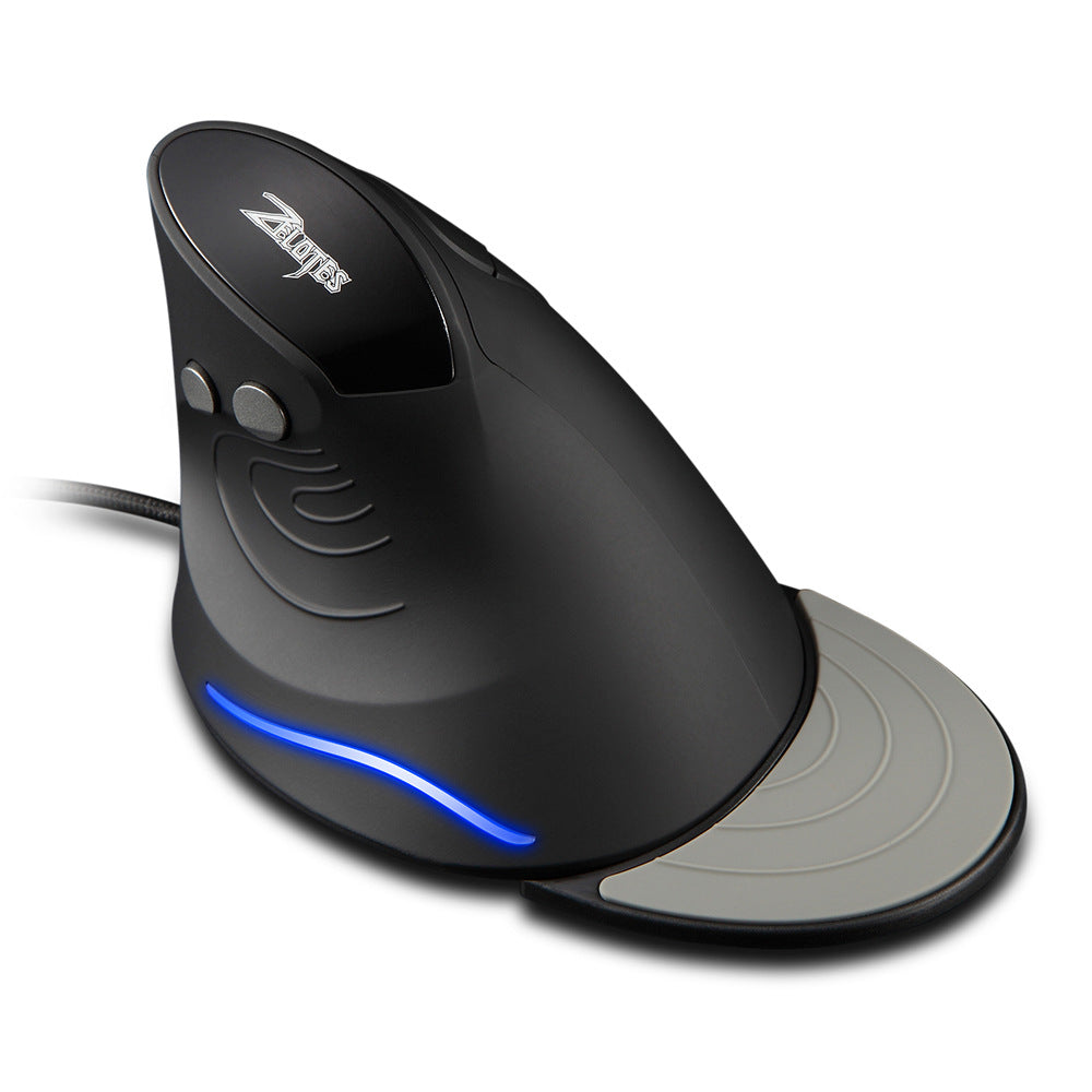 Vertical Ergonomic Mouse - 4-Gear Colour-Coded DPI up to 3200, 6 Buttons | Wired or Wireless