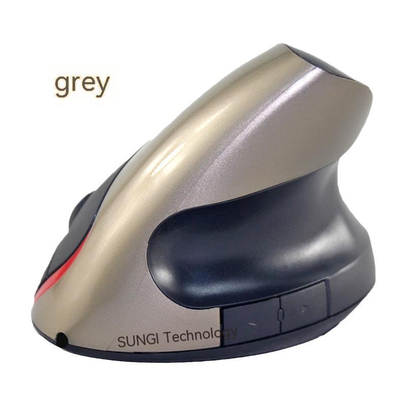 Wireless Vertical Ergonomic Mouse - Rechargeable Battery, Ergonomic Grip | Violet, Gray, Black, Silver & Blue