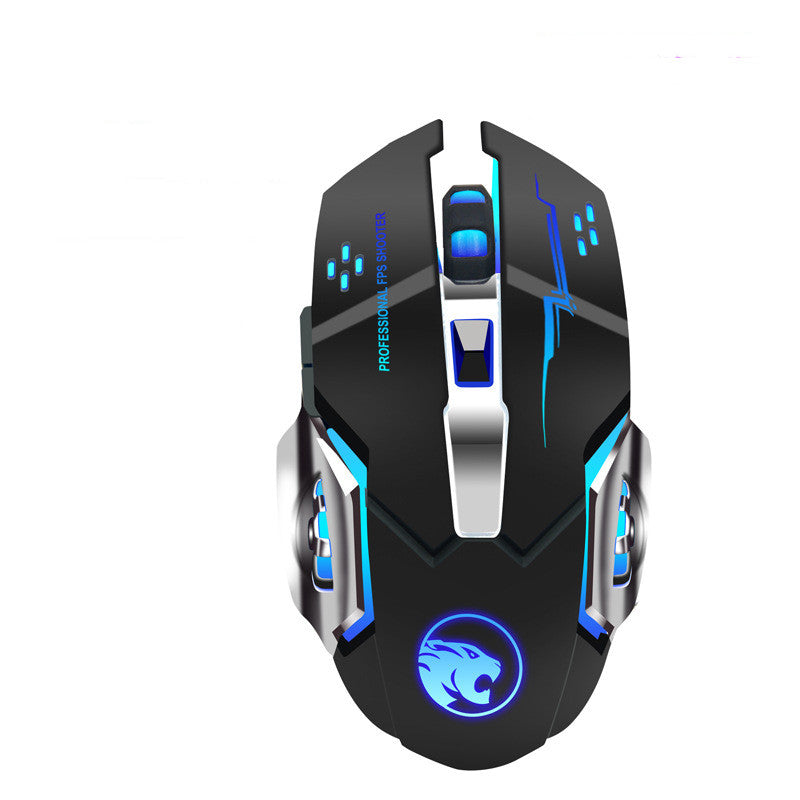 Dual-Mode Silent Gaming Mouse - 2.4G Wireless Rechargeable or Wired, 1600 DPI, 6 Buttons | 3 Colours