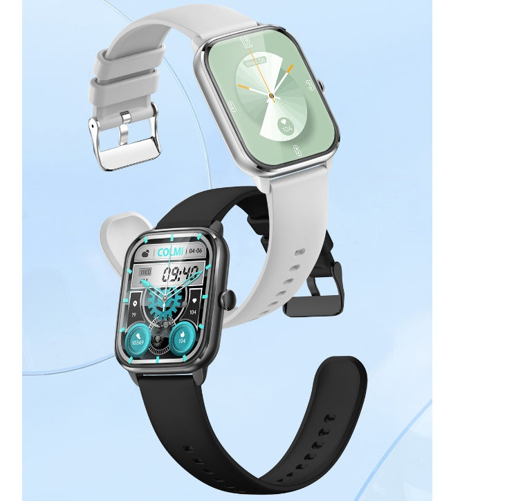 Full-Screen Smart Watch – 1.9" Bluetooth Calling, Heart Rate, SpO2 & Sleep Tracker – Golden