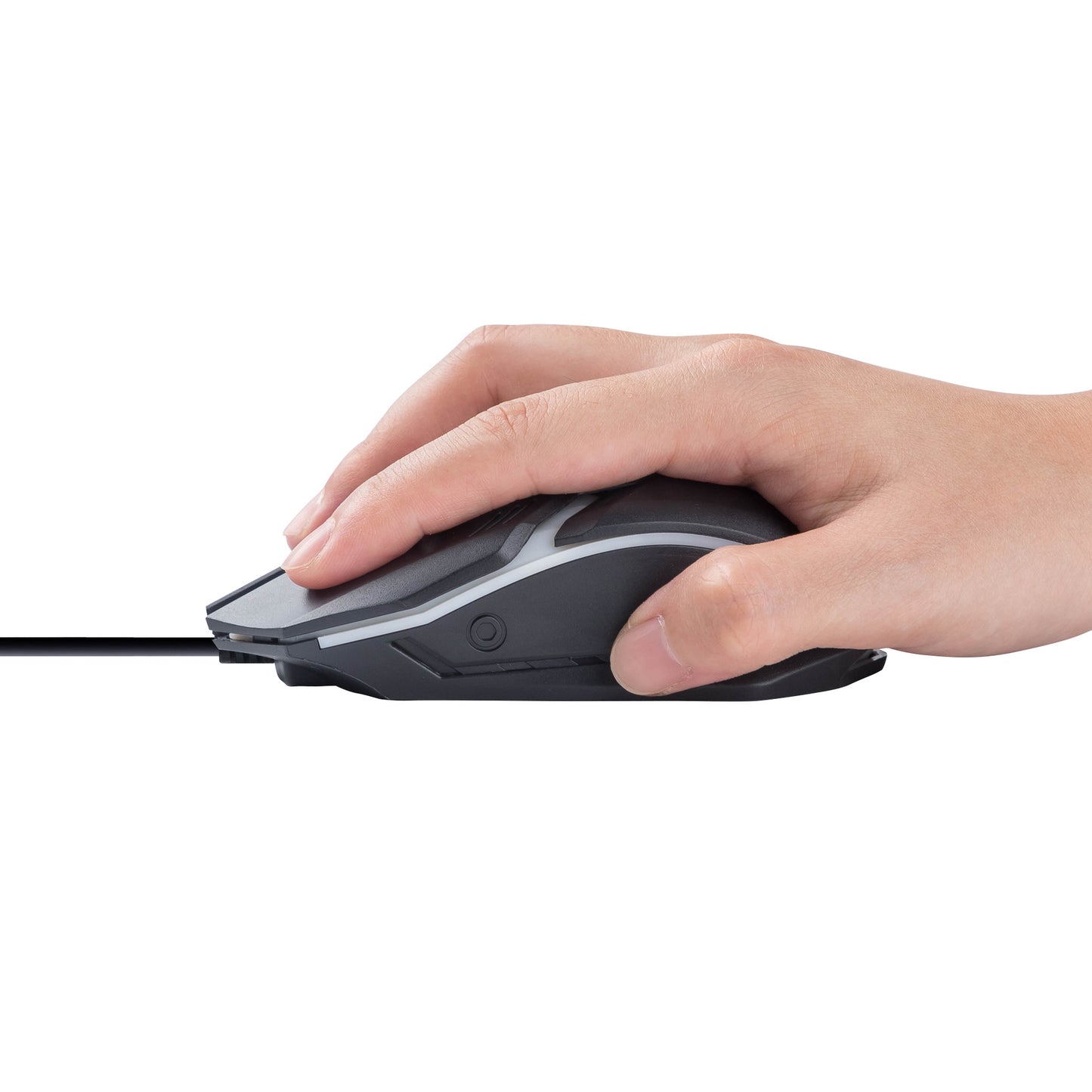 Wired Optical Mouse - 1000 DPI, USB, Slim Profile | Black