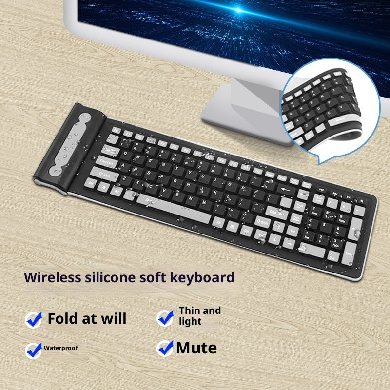 24g-wireless-mute-folding-keyboard-waterproof-silicone-portable