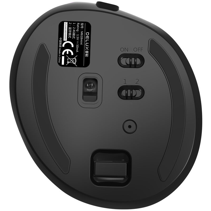 Wireless Vertical Ergonomic Mouse - 2400 DPI, 4-Gear, 6 Buttons, Four-Way Scroll | Green, Pink & Black