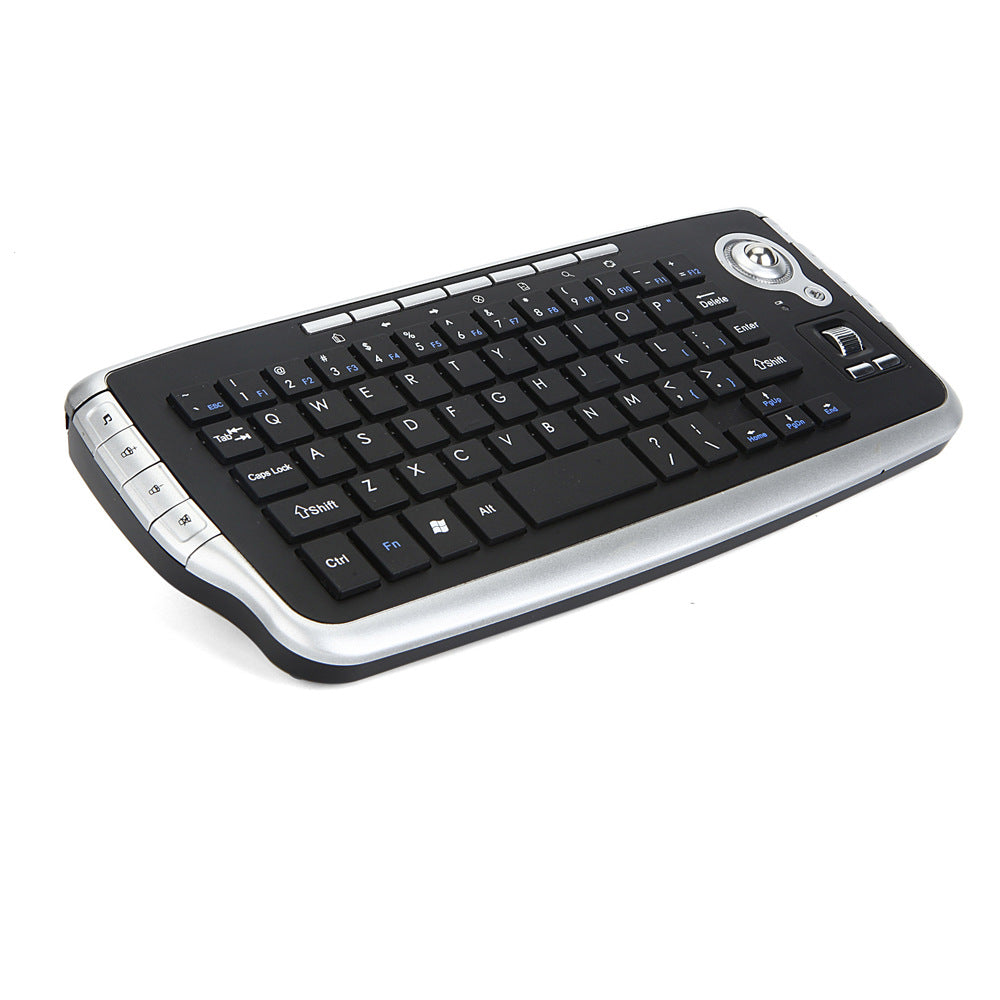 Mini 2.4G Wireless Keyboard with Integrated Touchpad - 78 Keys, Multimedia Shortcuts