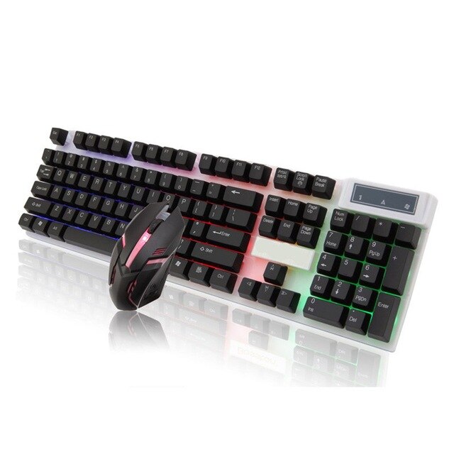 BOSSTON 8310 Wired Keyboard & Mouse Combo - USB Backlit Gaming Set
