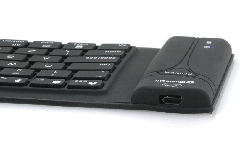IP67 Waterproof Foldable Silicone Bluetooth Keyboard - 108 Keys, 10m Range