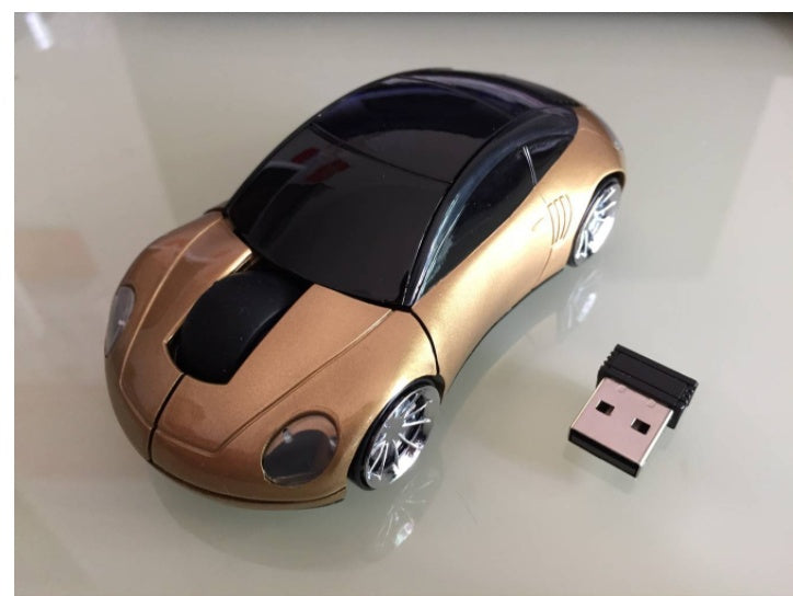 Sports Car-Inspired Wireless Mouse - 1000 DPI, 2.4GHz, Ergonomic | 8 Colours