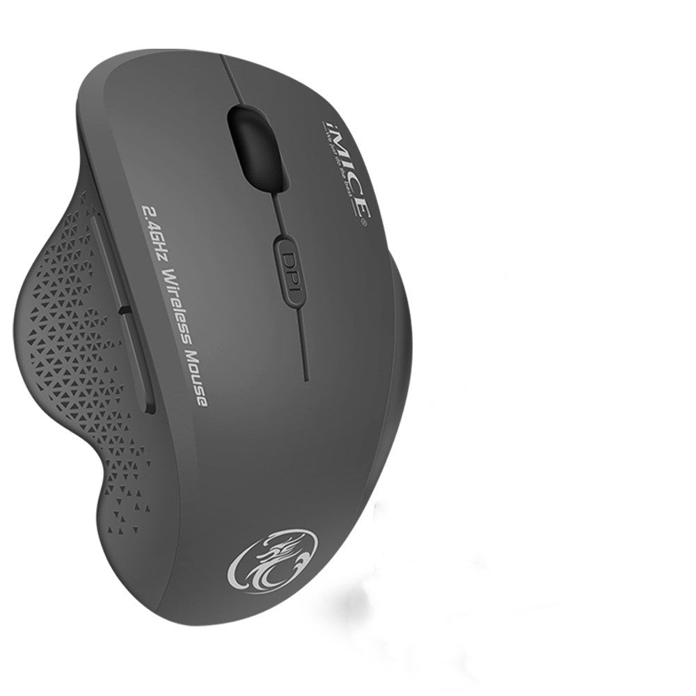 G6 2.4GHz Wireless Gaming Mouse - Touch Wheel, 6 Buttons, 10m Range | Black Iron Grey, Obsidian Black & Ruby Red