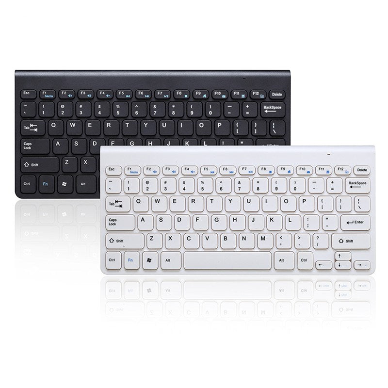2.4GHz Wireless Keyboard & Mouse Combo - 78 Keys, 10m Range, Auto-Sleep | Black & White
