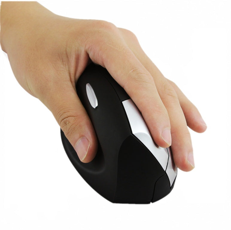 Left-Handed Wireless Vertical Ergonomic Mouse | Blue & White Porcelain Edition