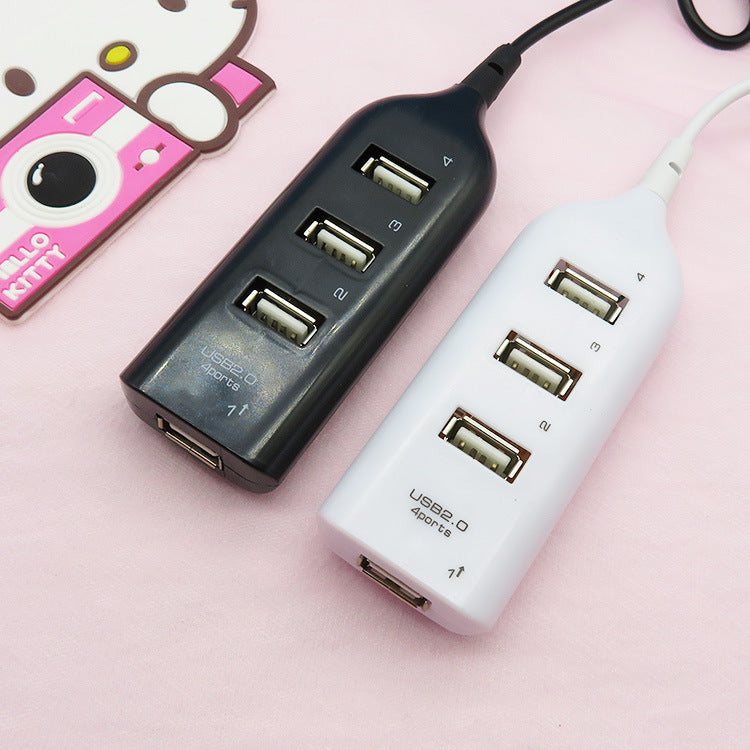4-Port USB 2.0 Hub with 50cm Cable - Powered Hub for Multiple Devices