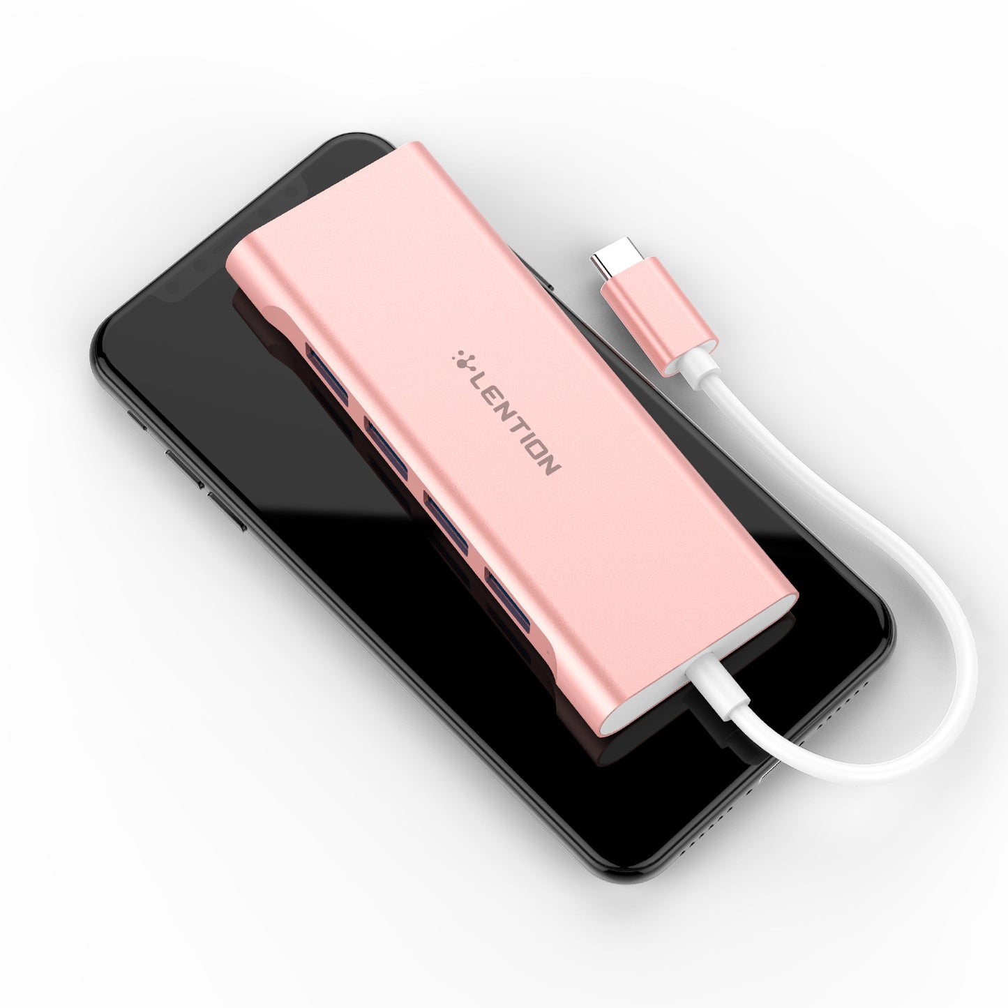 6-in-1 USB-C Hub - 4K HDMI, 4x USB 3.0, PD Charging for Laptops