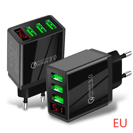 Quick Charge USB Wall Charger with LED Indicator - Universal Fast Charging
