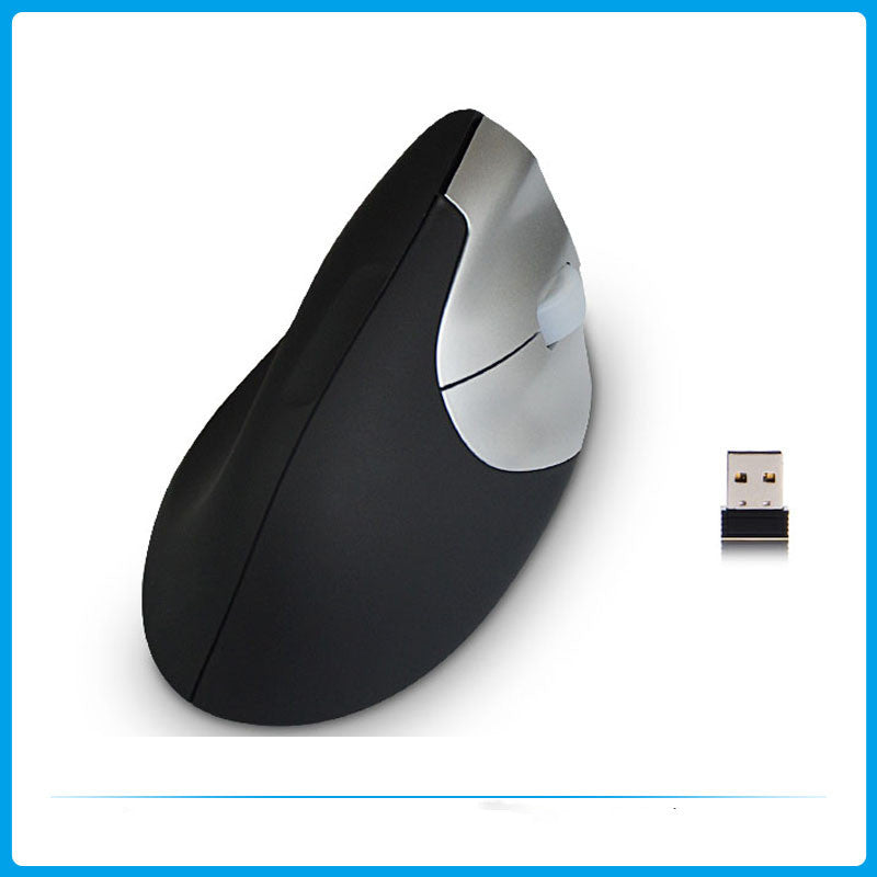 Wireless Vertical Mouse - 1200 DPI, 2.4GHz, 10m Range | Large Ergonomic Design | Black