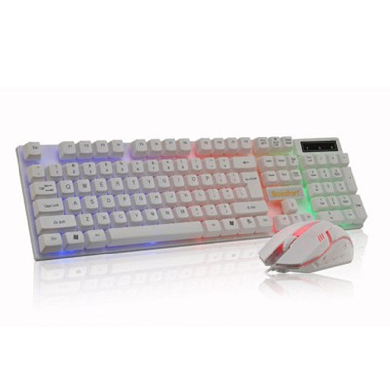 BOSSTON 8310 Wired Keyboard & Mouse Combo - USB Backlit Gaming Set