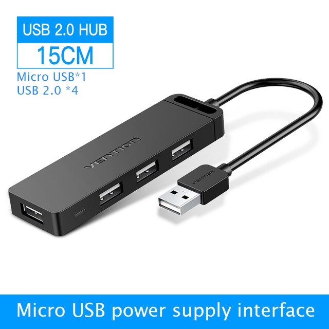 4-Port USB 3.0 Hub Splitter - High-Speed Data Transfer