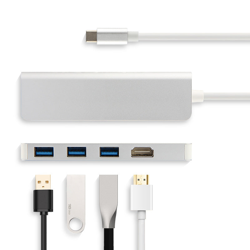 USB-C Hub for MacBook - HDMI, 3x USB 3.0, SD/TF Card Readers