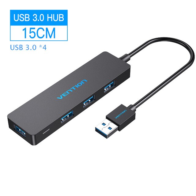 4-Port USB 3.0 Hub Splitter - High-Speed Data Transfer