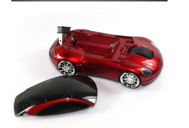 Sports Car-Inspired Wireless Mouse - 1000 DPI, 2.4GHz, Ergonomic | 8 Colours