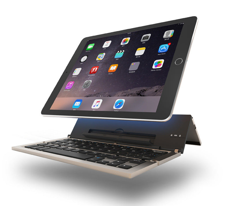 F18 3-Fold Aluminium Bluetooth Keyboard - 58 Keys, 10m Range, 50M Keystroke Life